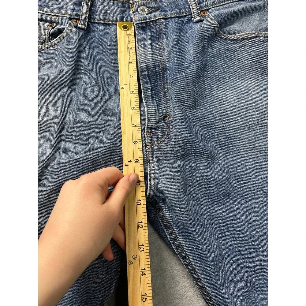 Levis 505 Mens Jeans 38x30 Blue Denim Straight Leg‎ Regular Fit Classic